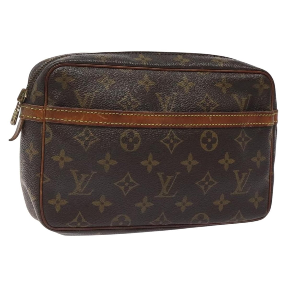 LOUIS VUITTON Monogram Compiegne 23 Clutch Bag M51847 Authentic France: LOUIS VUITTON Monogram Compiegne 23 Clutch Bag M51847 Authentic France This authentic LOUIS VUITTON Monogram Compiegne 23 Clutch Bag (M51847) is a stylish accessory crafted from durable Monogram Canva