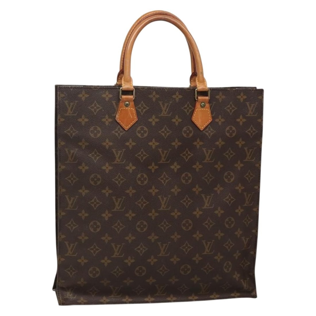 LOUIS VUITTON Monogram Sac Plat Hand Bag M51140 Authentic France: LOUIS VUITTON Monogram Sac Plat Hand Bag M51140 Authentic France Experience the elegance of the LOUIS VUITTON Monogram Sac Plat Hand Bag, crafted from durable Monogram Canvas. This iconic handbag feat