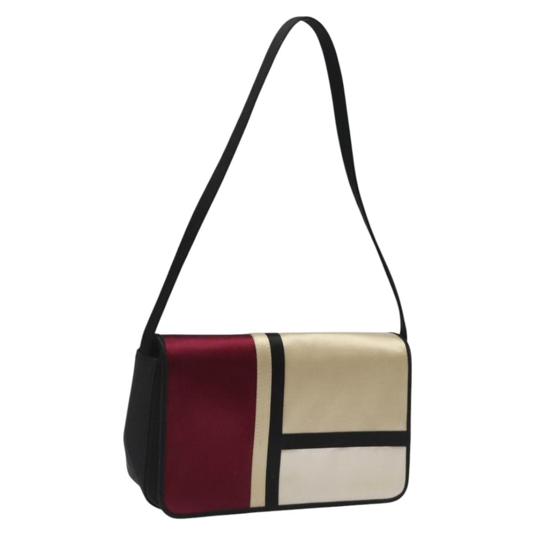Authentic Burberry Beige Satin Shoulder Bag ti2937: Authentic Burberry Beige Satin Shoulder Bag ti2937 This stylish Burberry shoulder bag is crafted from luxurious satin in a sophisticated beige hue. With approximate dimensions of 7.9 inches in length,