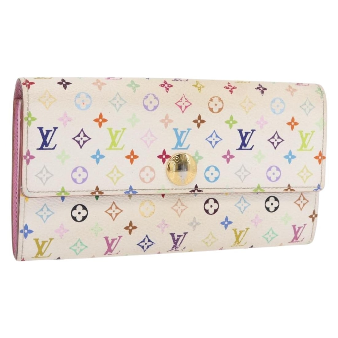 Louis Vuitton Multicolor Sarah Long Wallet White Canvas M93532: Louis Vuitton Multicolor Sarah Long Wallet White Canvas M93532 This is a Louis Vuitton Multicolor Portefeuille Sarah long wallet in white, crafted from Monogram Multicolor canvas. The wallet features