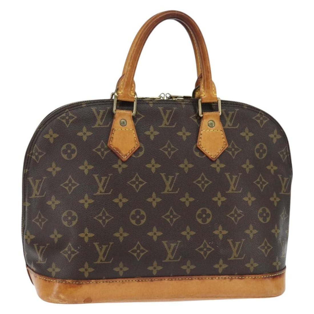 LOUIS VUITTON Monogram Alma Hand Bag M51130 Auth VI0945: LOUIS VUITTON Monogram Alma Hand Bag M51130 Auth VI0945 This Louis Vuitton Monogram Alma Hand Bag is a classic piece from the renowned French luxury brand, showcasing the iconic Monogram Canvas exteri