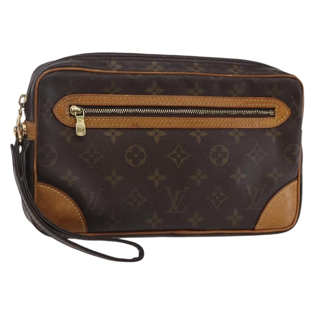 LOUIS VUITTON Monogram Marly Dragonne GM Clutch Bag M51825 Auth (1 of 18)