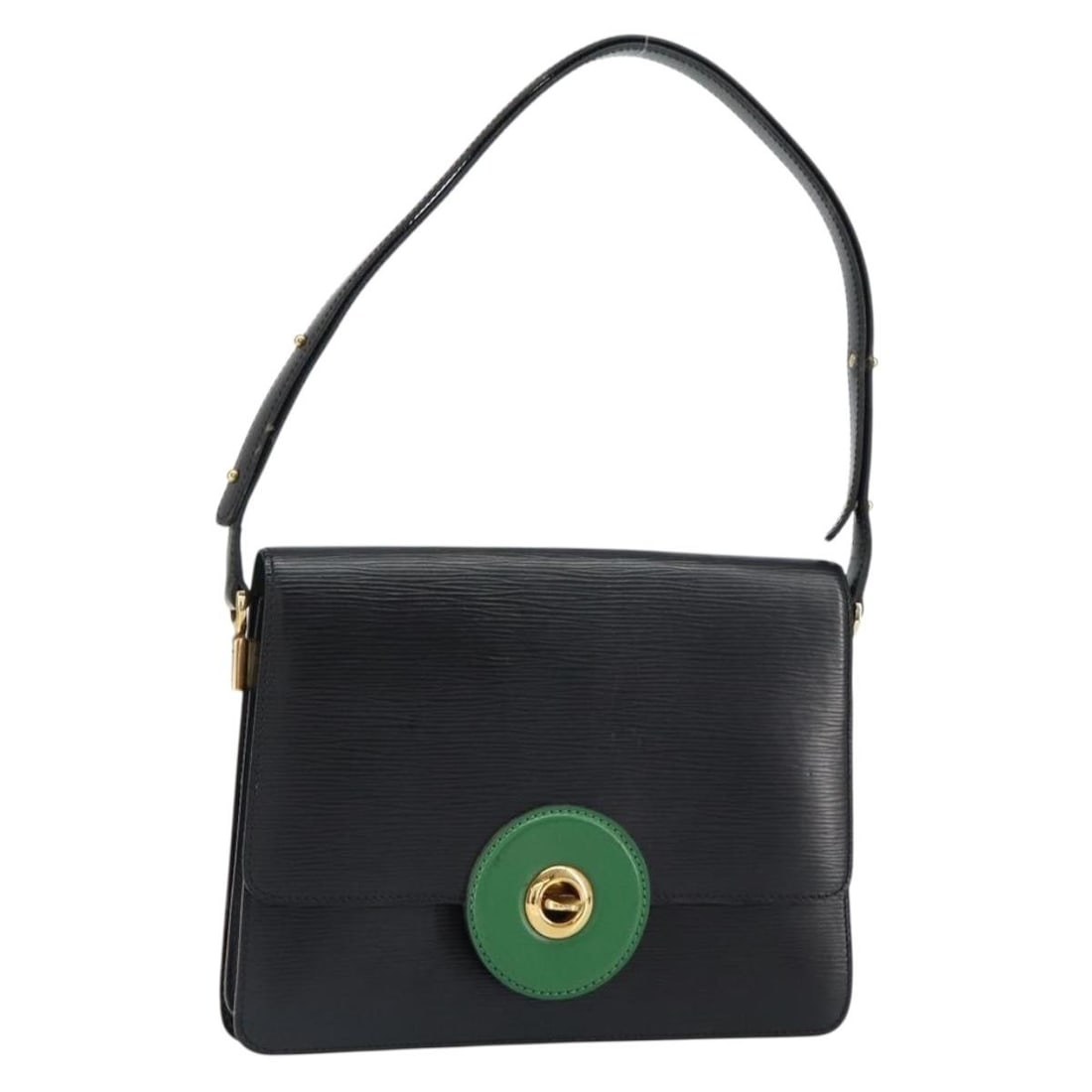 LOUIS VUITTON Epi Free Run Shoulder Bag Green Black M52414 Authentic: LOUIS VUITTON Epi Free Run Shoulder Bag Green Black M52414 Authentic Introducing the LOUIS VUITTON Epi Free Run Shoulder Bag, a stylish accessory crafted from premium Epi leather in a striking green a