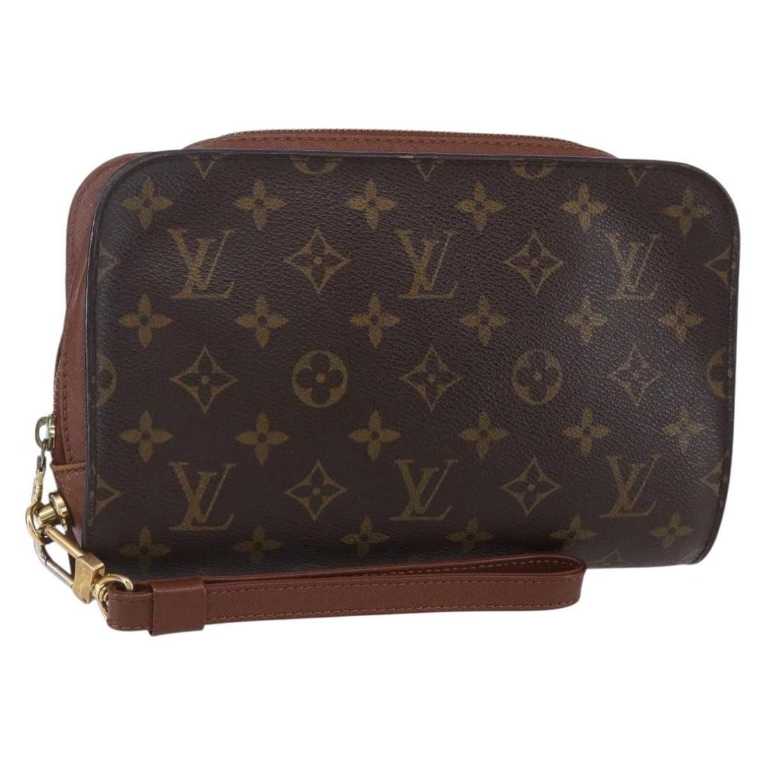 LOUIS VUITTON Monogram Orsay Clutch Bag M51790 Auth France (1 of 18)