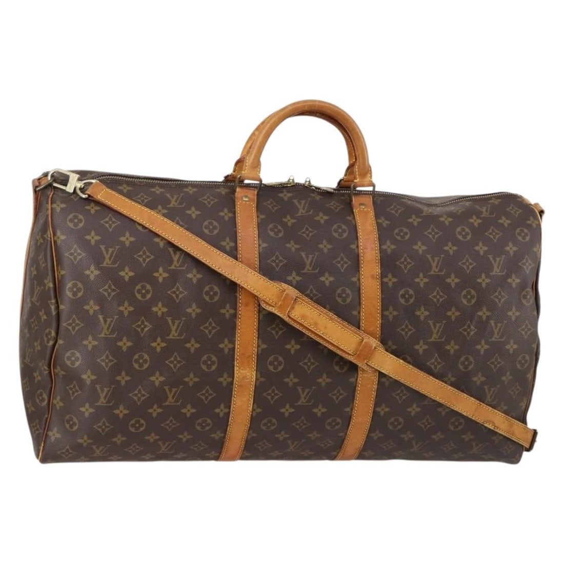 LOUIS VUITTON Monogram Keepall Bandouliere 60 Boston Bag M41412 Authenticated (1 of 18)
