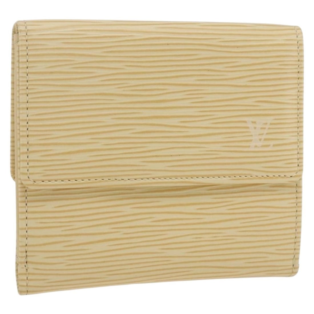 Louis Vuitton Cream Epi Leather Wallet M6348A with Dust Bag and Box: Louis Vuitton Cream Epi Leather Wallet M6348A with Dust Bag and Box This Louis Vuitton wallet is crafted from cream Epi leather and features a compact, bifold design. Made in France, it is part of the