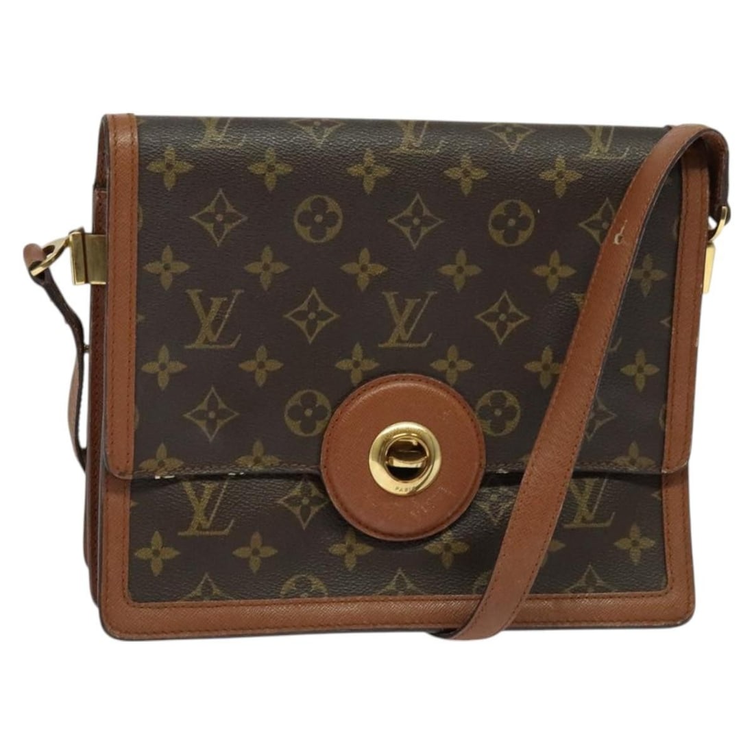 Louis Vuitton Monogram Raspail Shoulder Bag M51372 France Auth: Louis Vuitton Monogram Raspail Shoulder Bag M51372 France Auth This authentic Louis Vuitton Monogram Raspail Shoulder Bag is a stylish and functional accessory crafted from durable Monogram Canvas. Th
