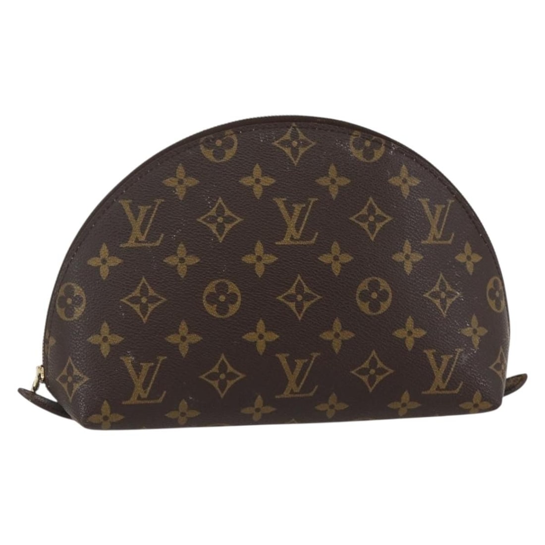 LOUIS VUITTON Monogram Trousse Demi Ronde Cosmetic Pouch M47520 Auth France: LOUIS VUITTON Monogram Trousse Demi Ronde Cosmetic Pouch M47520 Auth France Discover the iconic LOUIS VUITTON Monogram Trousse Demi Ronde Cosmetic Pouch, a stylish and practical accessory for all your