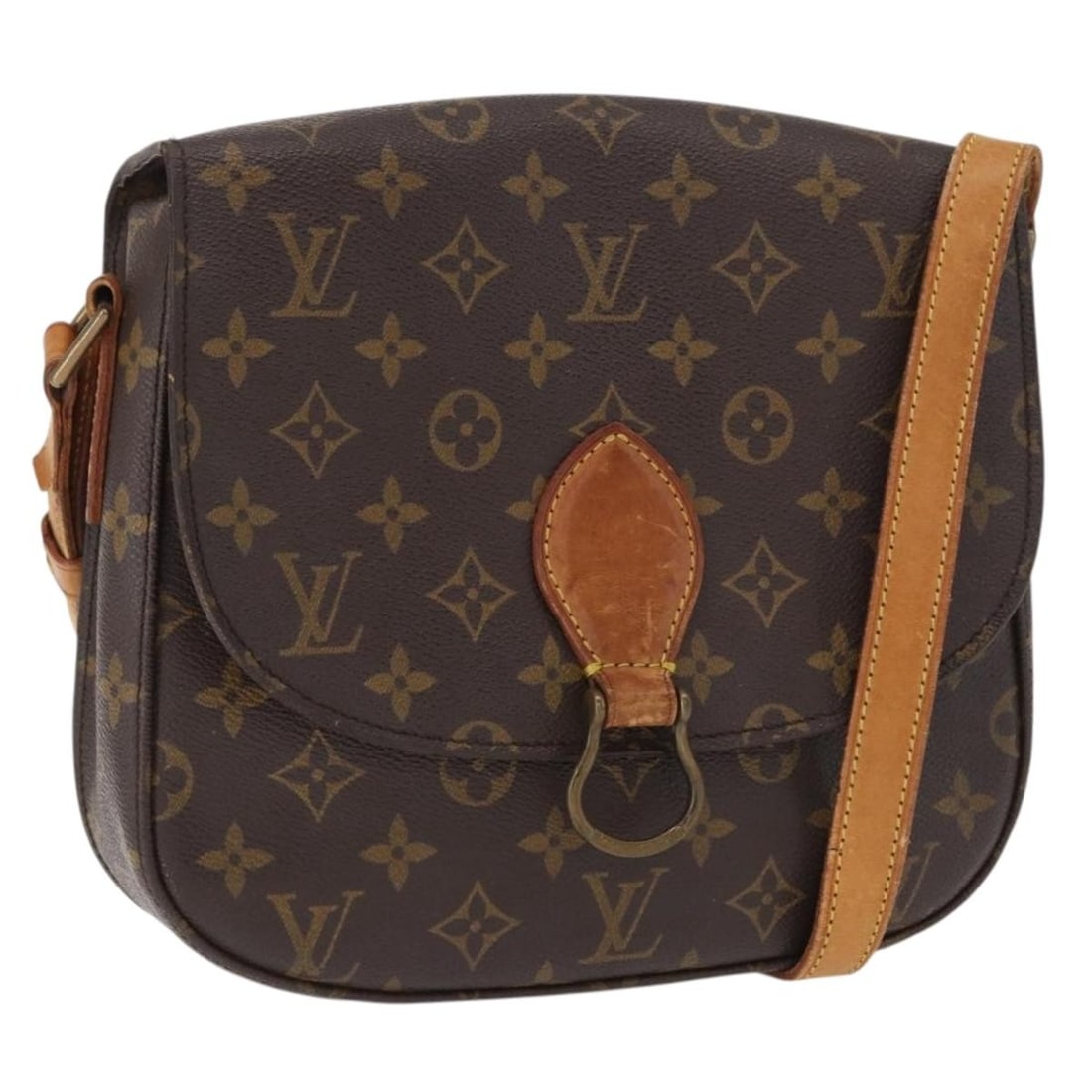 Monogram Canvas Saint Cloud GM Shoulder Purse M51242 by Louis Vuitton: Monogram Canvas Saint Cloud GM Shoulder Purse M51242 by Louis Vuitton This Louis Vuitton Monogram Saint Cloud GM Shoulder Bag, model M51242, features the signature monogram canvas exterior and a class