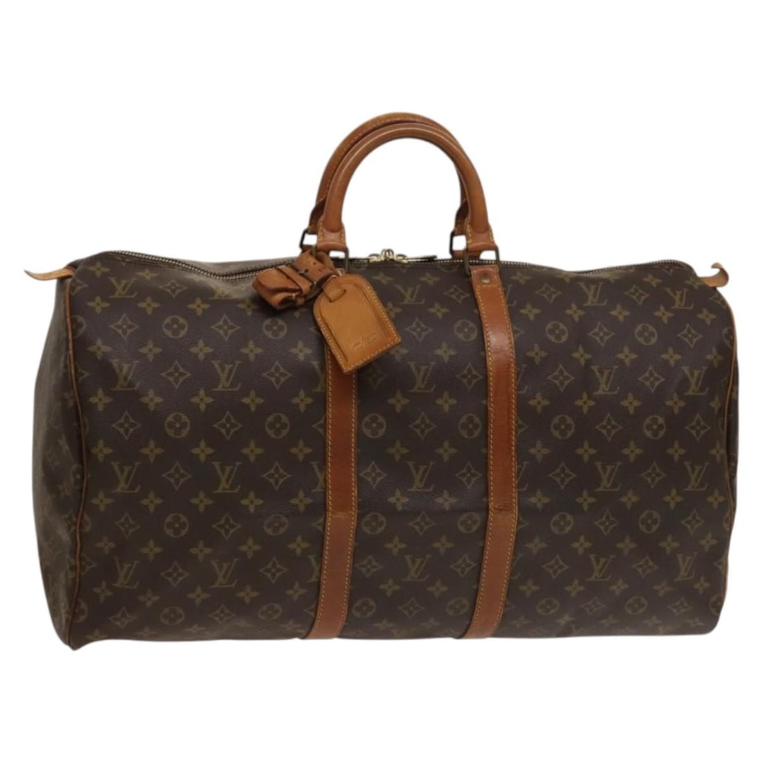 Authentic LOUIS VUITTON Monogram Keepall 55 Boston Bag M41424 (1 of 18)
