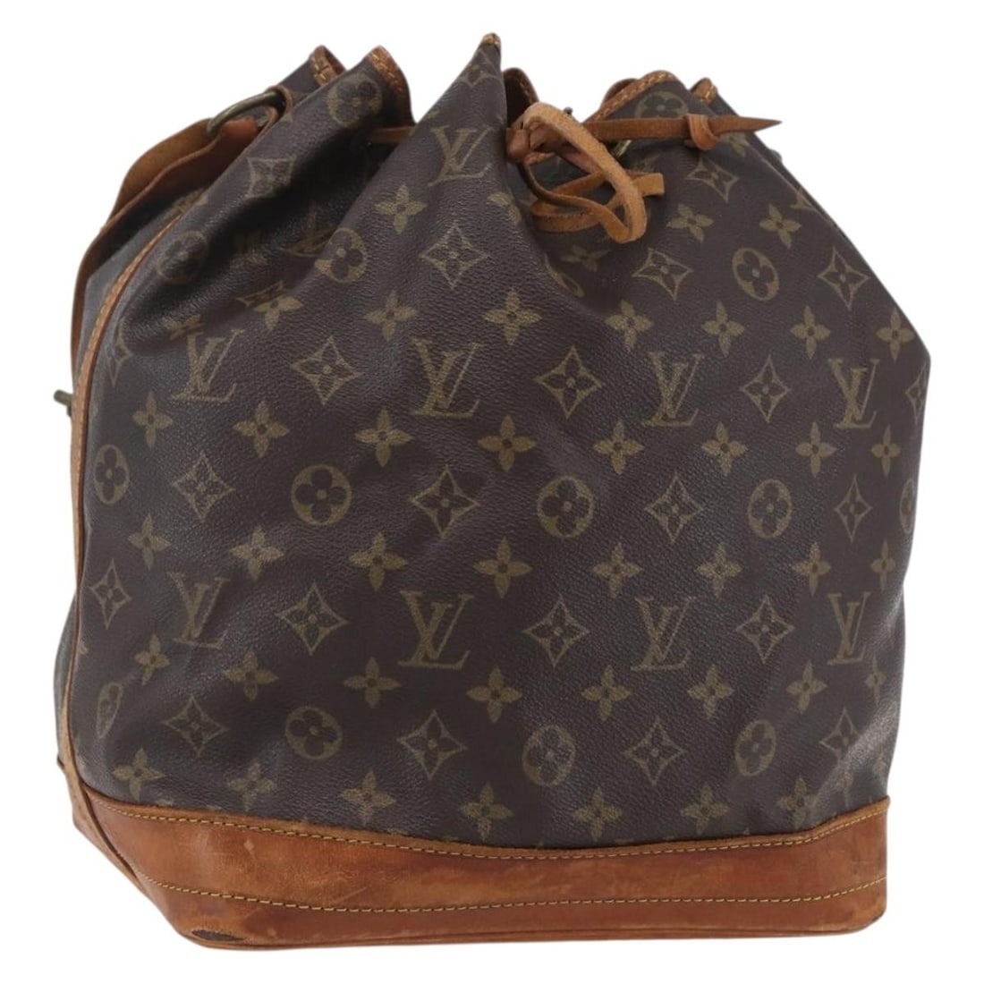 Noe Monogram Canvas Shoulder Bag by Louis Vuitton M42224 France: Noe Monogram Canvas Shoulder Bag by Louis Vuitton M42224 France This Louis Vuitton Monogram Noe shoulder bag features the classic monogram canvas exterior with leather trim, crafted in France. The bag