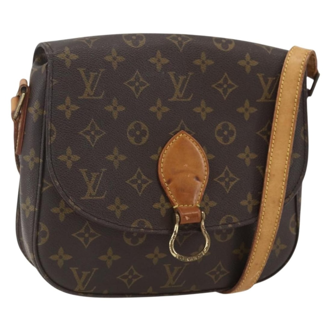 Monogram Canvas Saint Cloud GM Shoulder Bag by Louis Vuitton M51242: Monogram Canvas Saint Cloud GM Shoulder Bag by Louis Vuitton M51242 This Louis Vuitton Monogram Saint Cloud GM Shoulder Bag, model M51242, is crafted from signature monogram canvas and features a vers