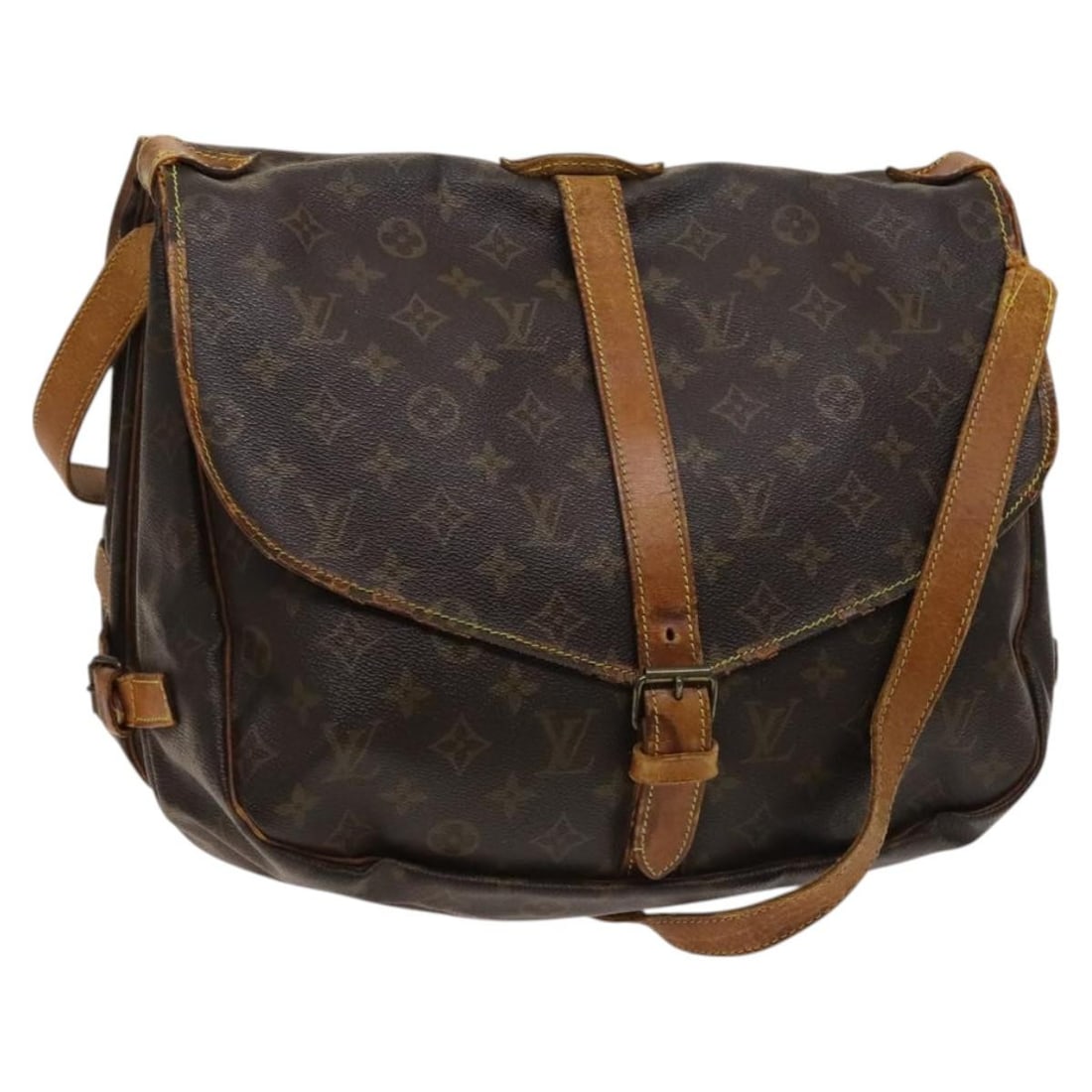 LOUIS VUITTON Monogram Saumur 35 Shoulder Bag M42254 France Auth: LOUIS VUITTON Monogram Saumur 35 Shoulder Bag M42254 France Auth Discover the timeless elegance of the LOUIS VUITTON Monogram Saumur 35 Shoulder Bag, a stunning accessory that combines style and funct