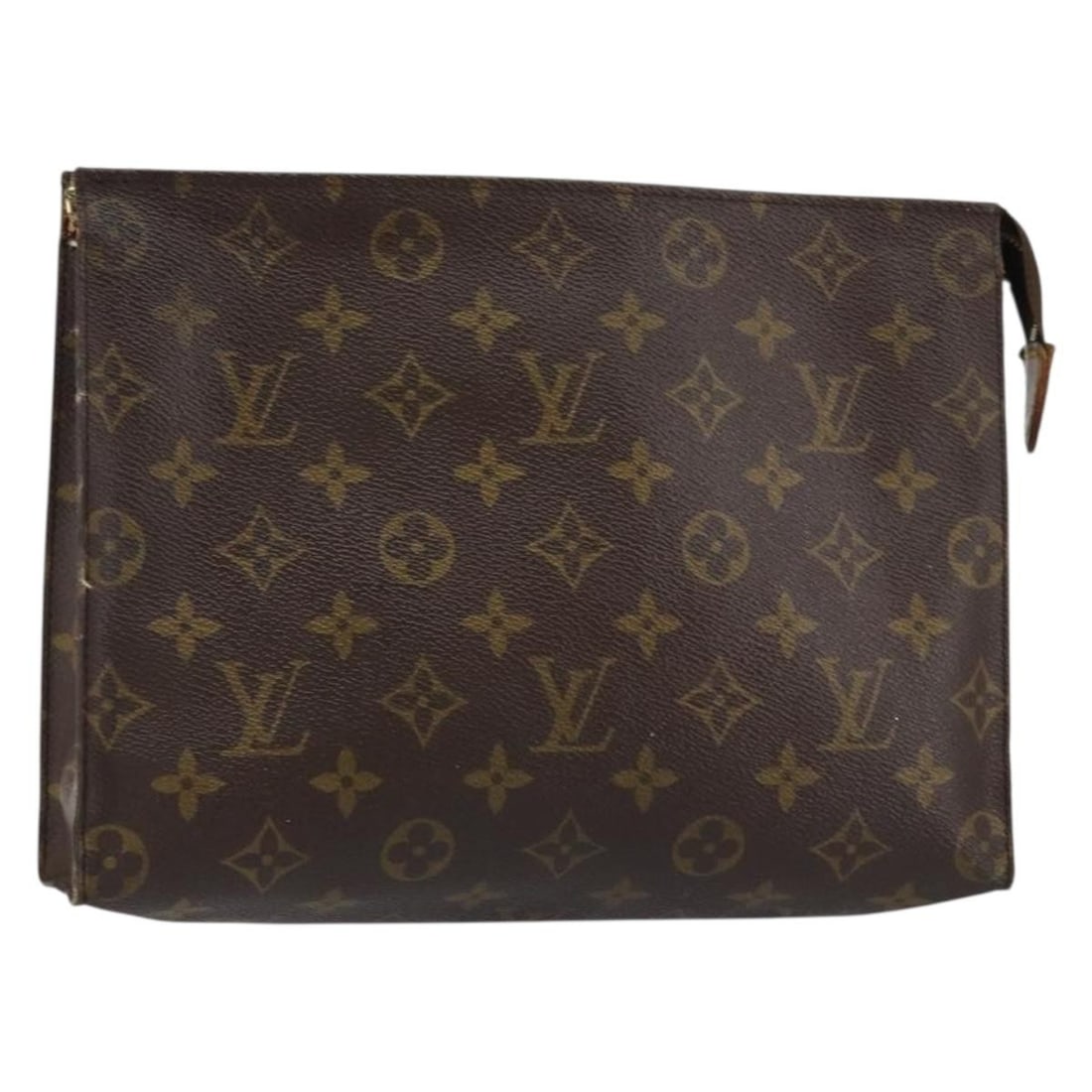 LOUIS VUITTON Monogram Poche Toilette 26 Pouch M47542 Auth France: LOUIS VUITTON Monogram Poche Toilette 26 Pouch M47542 Auth France This LOUIS VUITTON Monogram Poche Toilette 26 Pouch (M47542) is a stylish accessory that showcases the iconic Monogram Canvas, embodyi