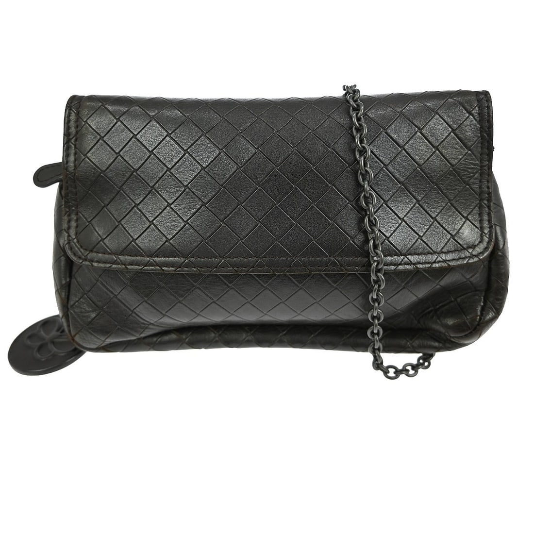 Bottega Veneta Intrecciato Leather Small Black Shoulder Bag with Crossbody Strap: Bottega Veneta Intrecciato Leather Small Black Shoulder Bag with Crossbody Strap Introducing the Bottega Veneta Black Intrecciato Shoulder Bag, a stylish accessory crafted from high-quality leather. T