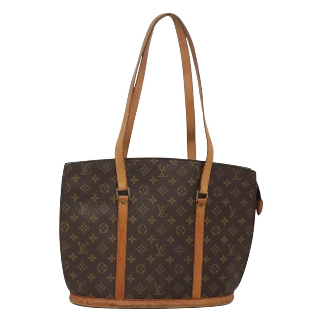 LOUIS VUITTON Monogram Babylone Tote Bag M51102 Auth France: LOUIS VUITTON Monogram Babylone Tote Bag M51102 Auth France Introducing the LOUIS VUITTON Monogram Babylone Tote Bag, a stylish and functional accessory crafted from durable Monogram Canvas. This tote