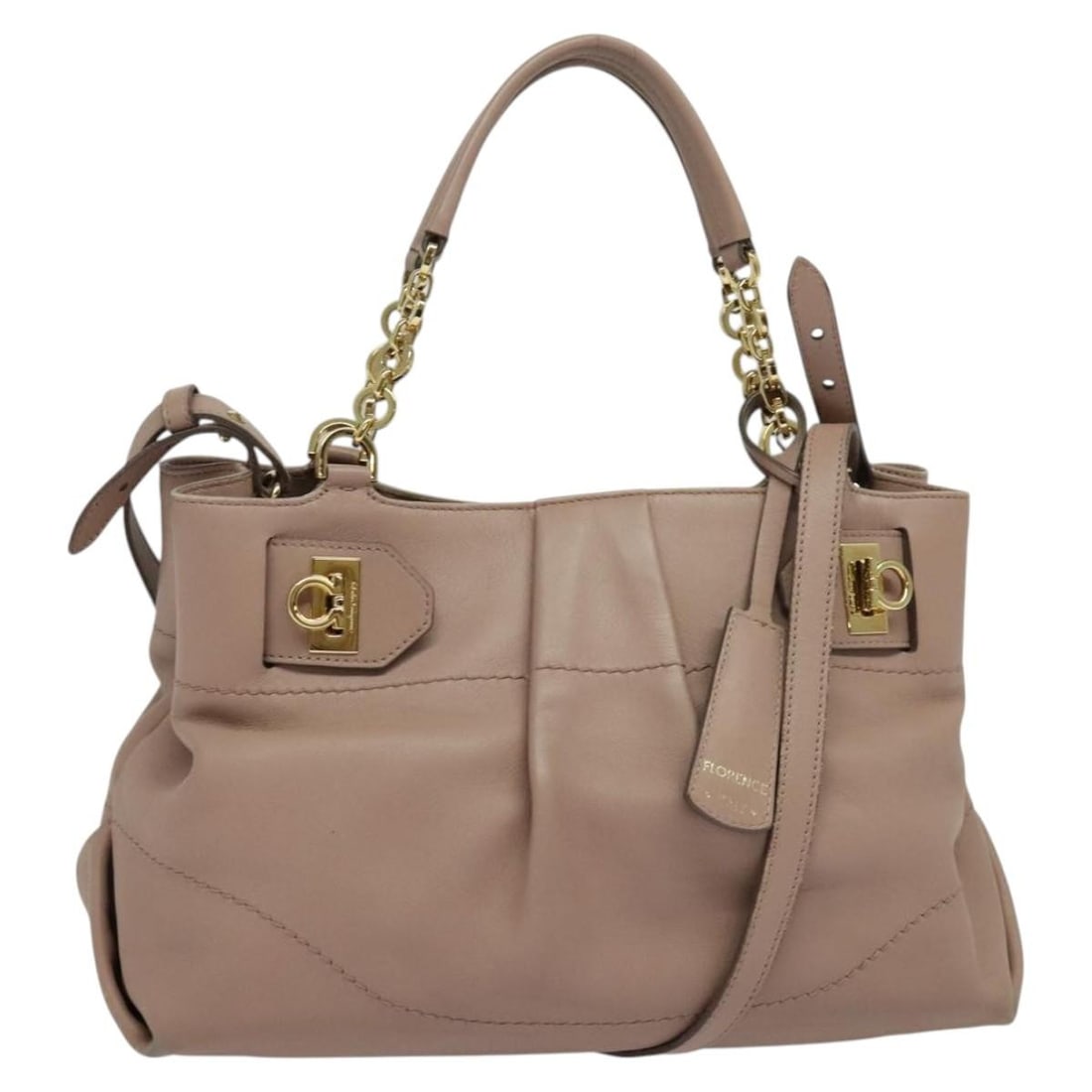 Salvatore Ferragamo Gancini Leather Hand Bag Purple Gold Italy Auth 142267: Salvatore Ferragamo Gancini Leather Hand Bag Purple Gold Italy Auth 142267 Elevate your style with this authentic Salvatore Ferragamo Gancini Hand Bag, crafted in Italy from luxurious leather. This st