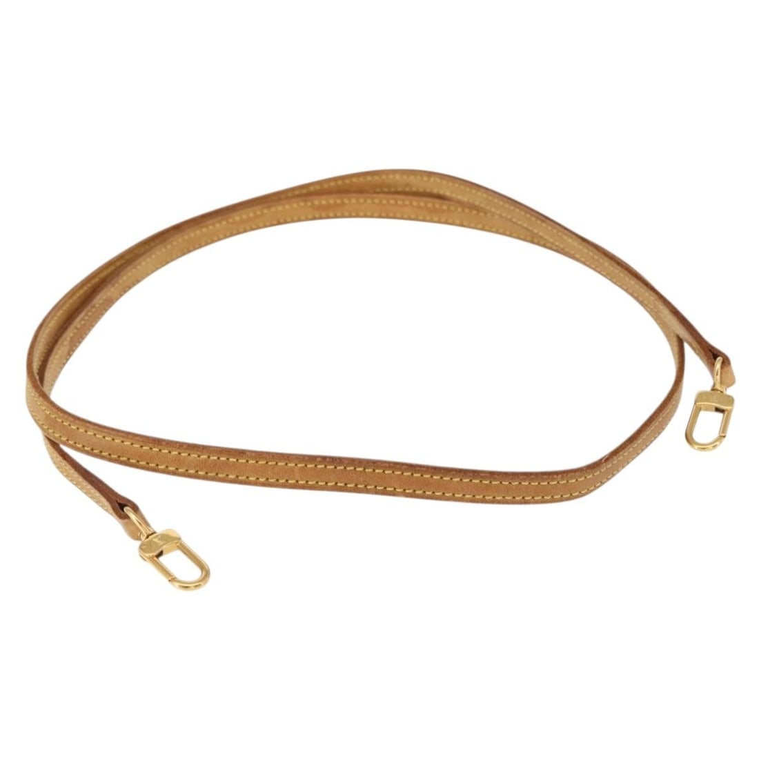 LOUIS VUITTON Beige Leather Shoulder Strap 49.2 inches Auth am9478 (1 of 8)