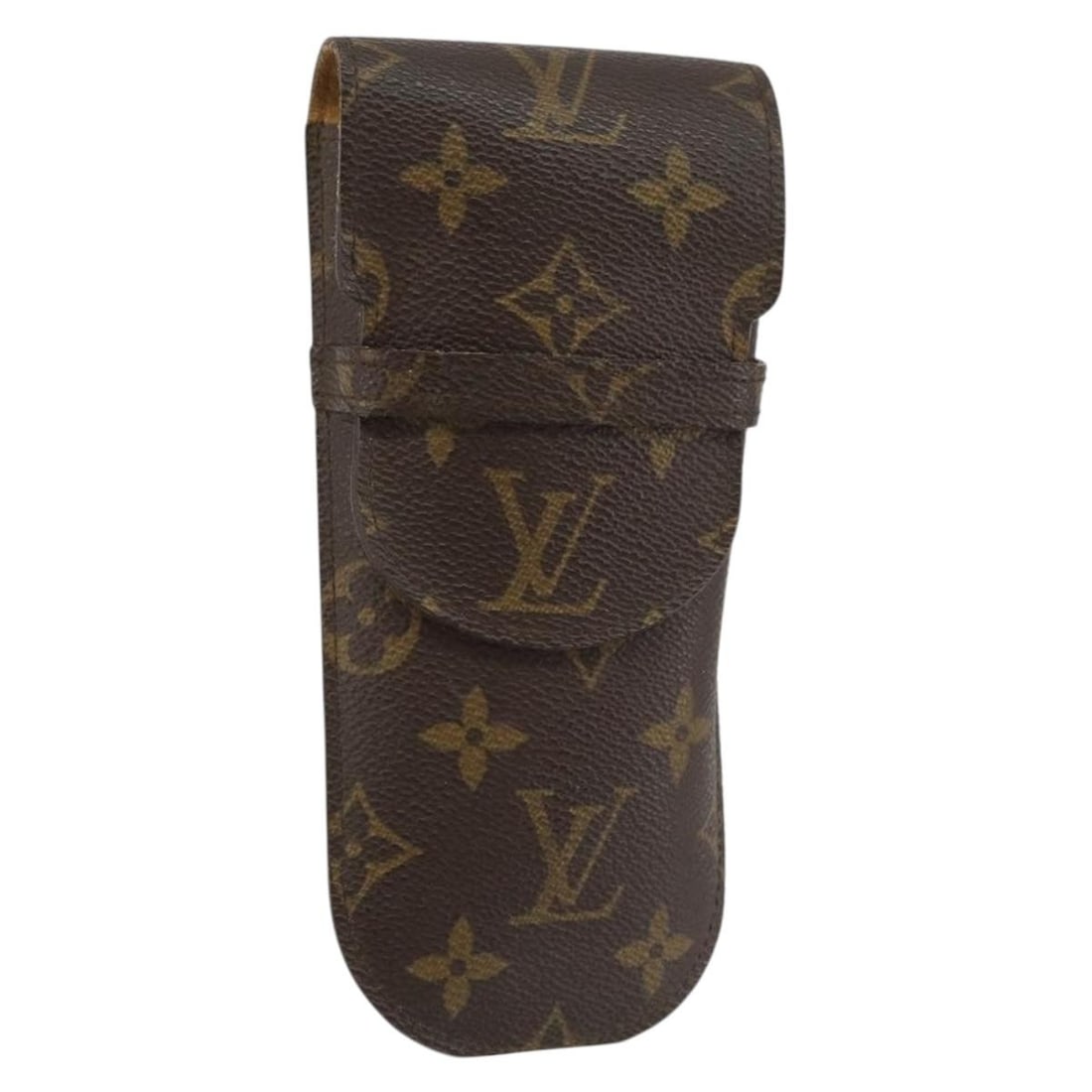 Monogram Canvas Glasses Case by Louis Vuitton Etui Lunette Rabat M62970: Monogram Canvas Glasses Case by Louis Vuitton Etui Lunette Rabat M62970 This is a Louis Vuitton Monogram Etui Lunette Rabat glasses case crafted from signature Monogram Canvas. The case features a fla