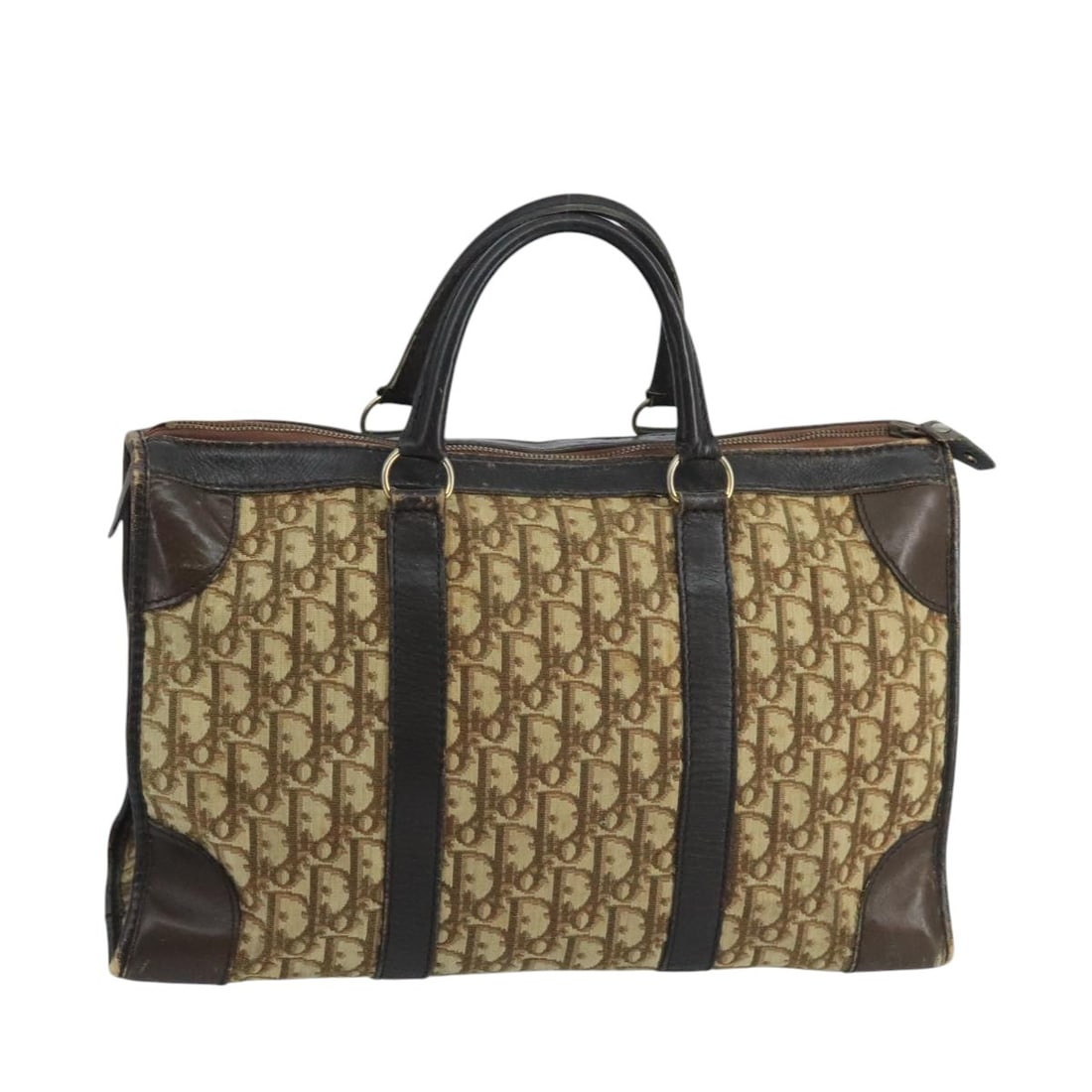 Christian Dior Brown Trotter Canvas Boston Bag Authentic: Christian Dior Brown Trotter Canvas Boston Bag Authentic This authentic Christian Dior Boston Bag is crafted from Trotter Canvas in a rich brown hue, showcasing the brand's iconic style. Measuring app