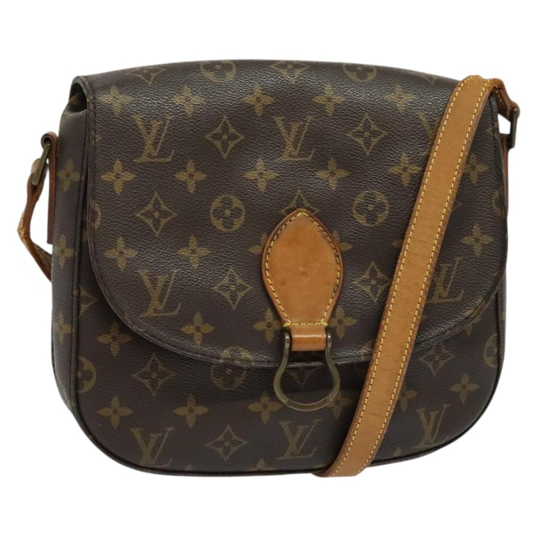 LOUIS VUITTON Monogram Saint Cloud GM Shoulder Bag M51242 Auth France: LOUIS VUITTON Monogram Saint Cloud GM Shoulder Bag M51242 Auth France This LOUIS VUITTON Monogram Saint Cloud GM Shoulder Bag (Model M51242) is a stylish and iconic accessory made from durable Monogra