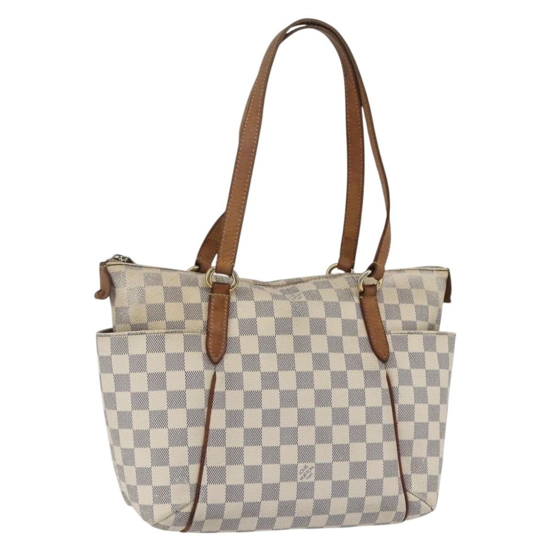 Louis Vuitton Damier Azur Canvas Totally PM Tote N41280 France: Louis Vuitton Damier Azur Canvas Totally PM Tote N41280 France This Louis Vuitton Damier Azur Totally PM Tote Bag features the signature Damier Azur canvas in a stylish and versatile tote design. The