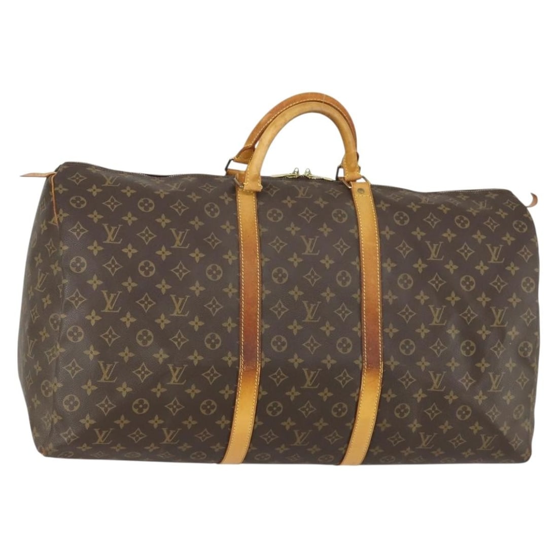 Louis Vuitton Keepall 60 Monogram Canvas Boston Travel Bag M41422 France: Louis Vuitton Keepall 60 Monogram Canvas Boston Travel Bag M41422 France This is a Louis Vuitton Monogram Keepall 60 Boston Bag, model M41422, crafted from the brand's iconic monogram canvas. Made in