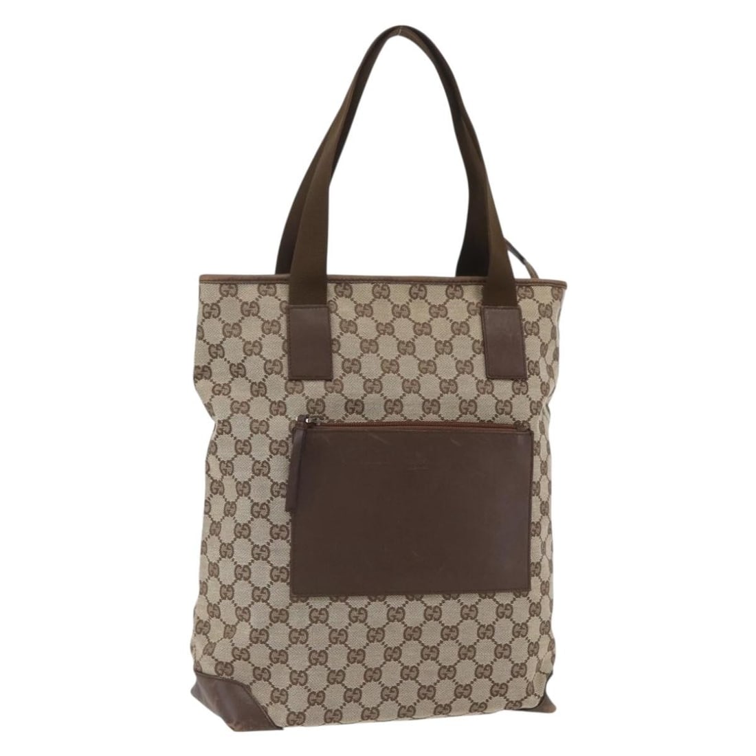 Beige Silver GG Canvas Tote by Gucci Model 28892 Italy: Beige Silver GG Canvas Tote by Gucci Model 28892 Italy This is a Gucci GG Canvas tote bag in beige and silver. The bag is crafted from GG canvas and features a spacious interior. It is made in Italy a