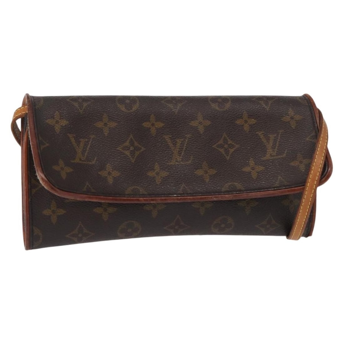 LOUIS VUITTON Monogram Pochette Twin GM Shoulder Bag M51852 Auth: LOUIS VUITTON Monogram Pochette Twin GM Shoulder Bag M51852 Auth This LOUIS VUITTON Monogram Pochette Twin GM Shoulder Bag is a stylish accessory crafted from durable Monogram Canvas. The bag features