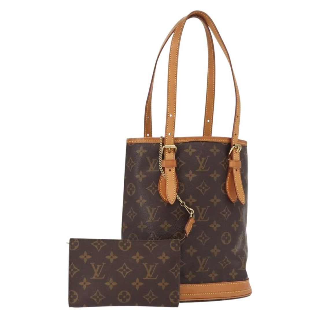 Louis Vuitton Bucket PM Monogram Canvas Shoulder Bag with Pouch M42238 (1 of 18)