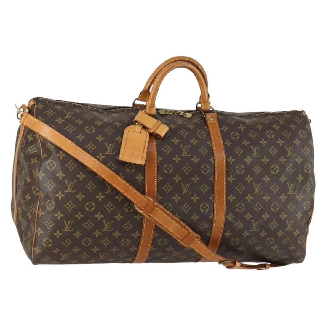 Louis Vuitton Keepall Bandouliere 60 Monogram Canvas Boston Travel Bag M41412: Louis Vuitton Keepall Bandouliere 60 Monogram Canvas Boston Travel Bag M41412 This is a Louis Vuitton Monogram Keepall Bandouliere 60 Boston Bag, crafted from signature monogram canvas. The bag featur