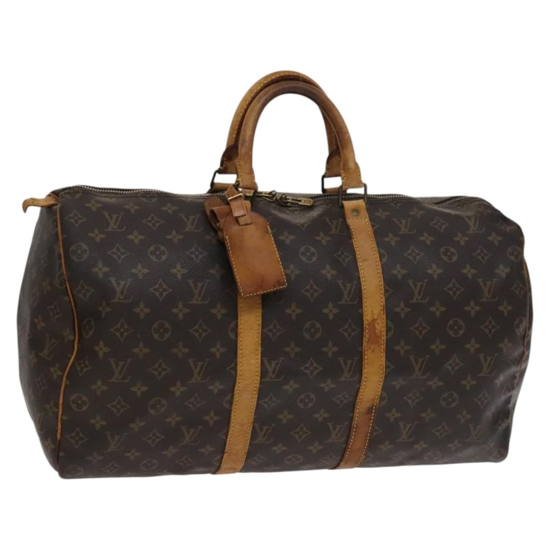 LOUIS VUITTON Monogram Keepall 50 Boston Bag M41426 Authentic Travel Bag (1 of 18)