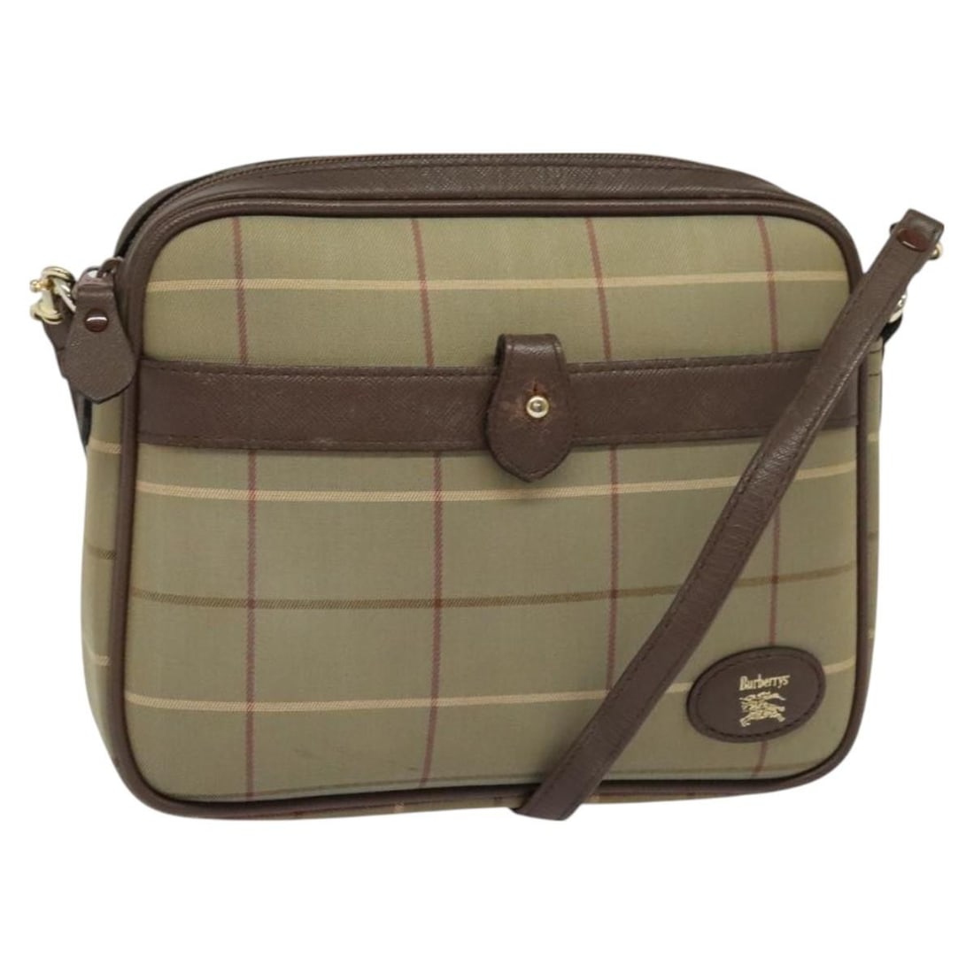 Burberrys Nova Check Beige Gold Canvas Shoulder Bag: Burberrys Nova Check Beige Gold Canvas Shoulder Bag This Burberrys Nova Check Shoulder Bag is a stylish and functional accessory made from durable canvas in a chic beige and gold color scheme. Designe