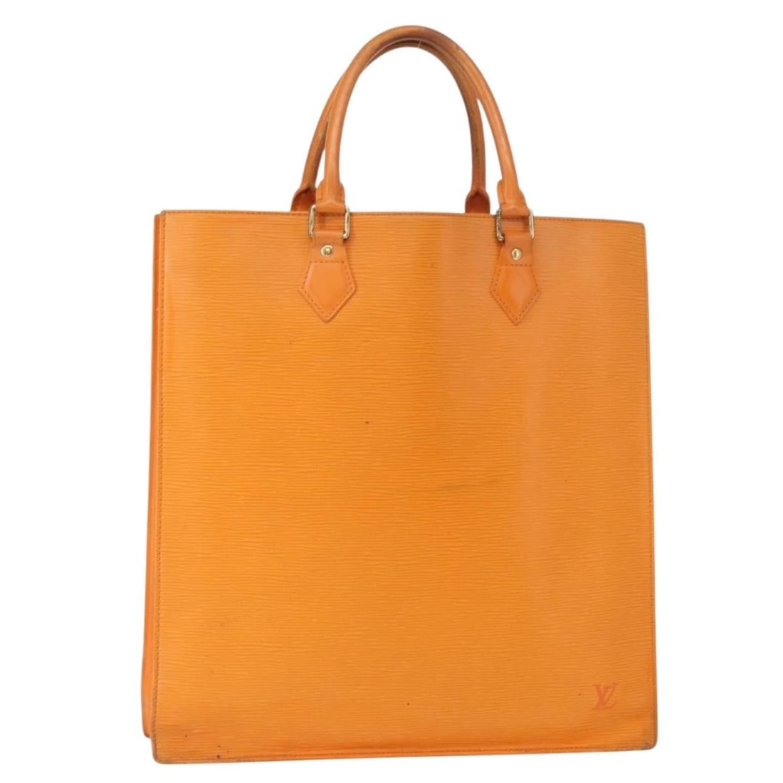 LOUIS VUITTON Epi Sac Plat Hand Bag Orange Mandarin M5274H Auth (1 of 18)