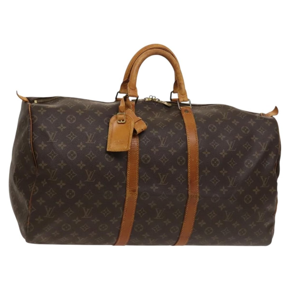 Louis Vuitton Monogram Keepall 55 Boston Bag M41424 Authentic: Louis Vuitton Monogram Keepall 55 Boston Bag M41424 Authentic This LOUIS VUITTON Monogram Keepall 55 Boston Bag is a timeless classic crafted from durable Monogram Canvas, showcasing the iconic LOUIS
