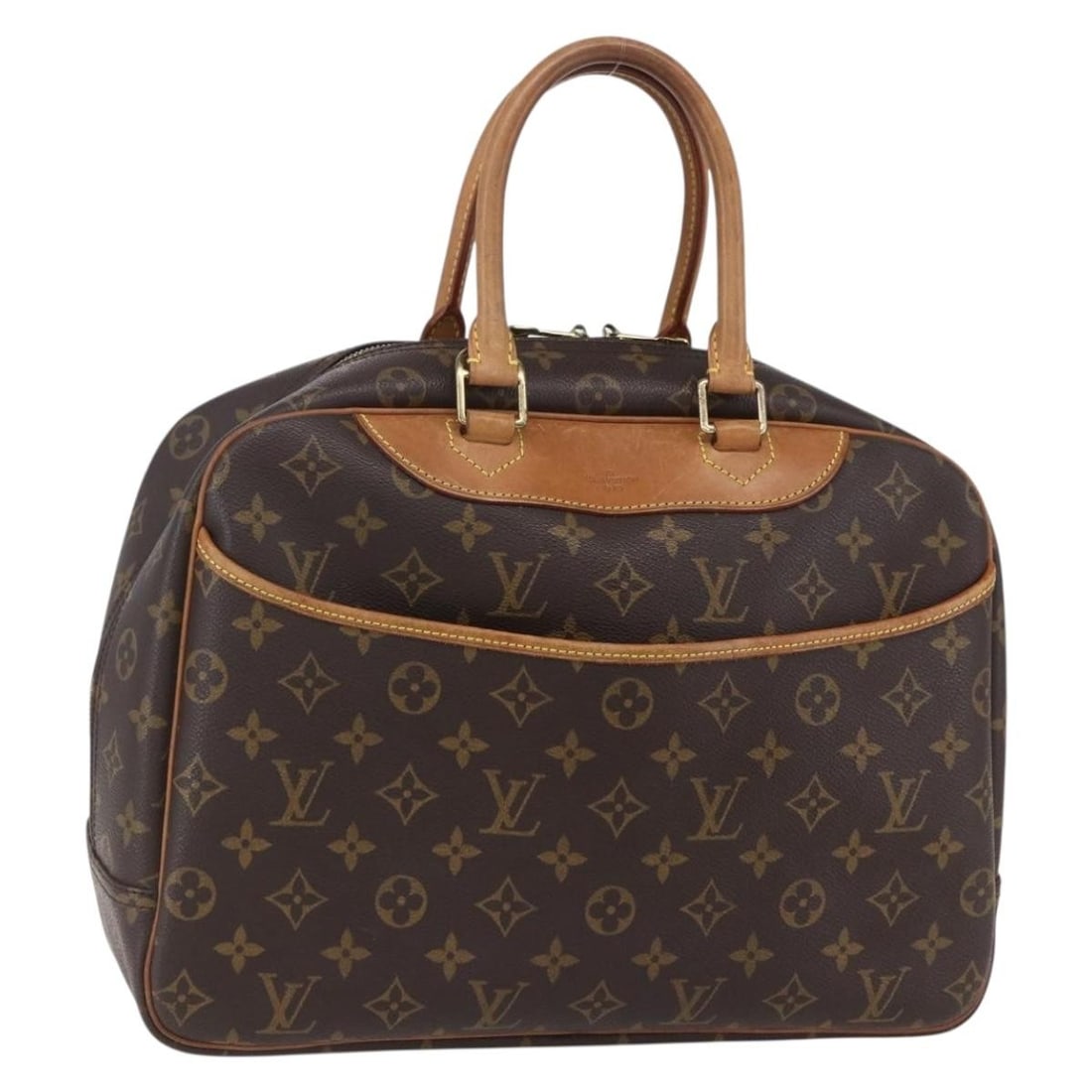LOUIS VUITTON Monogram Deauville Hand Bag M47270 Authentic (1 of 18)