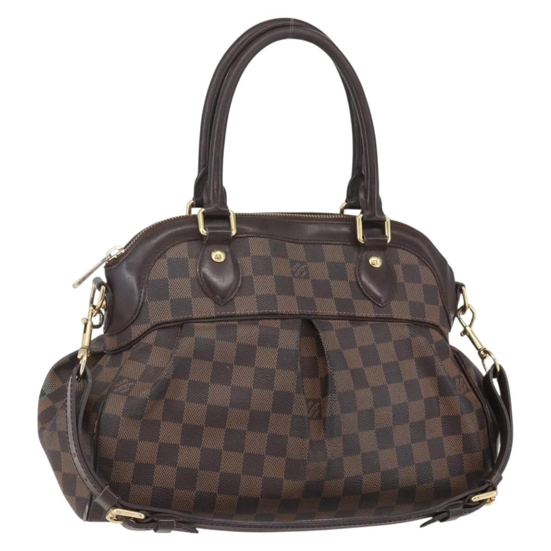 LOUIS VUITTON Damier Ebene Trevi GM 2way Hand Bag N51998 Auth (1 of 18)