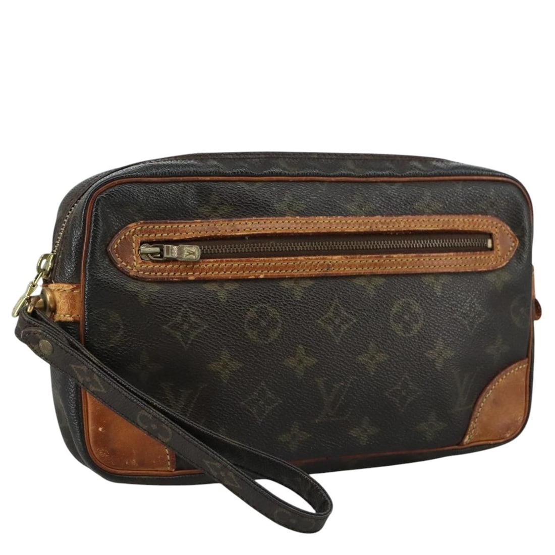 LOUIS VUITTON Monogram Marly Dragonne GM Clutch Bag M51825 Auth: LOUIS VUITTON Monogram Marly Dragonne GM Clutch Bag M51825 Auth Introducing the LOUIS VUITTON Monogram Marly Dragonne GM Clutch Bag, a stylish accessory that embodies luxury and sophistication. Crafte
