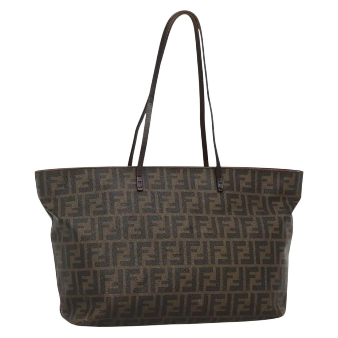FENDI Zucca Canvas Tote Bag Brown Black Made in Italy: FENDI Zucca Canvas Tote Bag Brown Black Made in Italy This authentic FENDI Zucca Canvas Tote Bag showcases a stylish blend of brown and black hues, making it a timeless accessory for any wardrobe. Cra