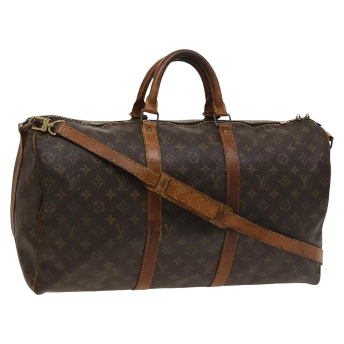 LOUIS VUITTON Monogram Keepall Bandouliere 50 Bag M41416 France (1 of 18)