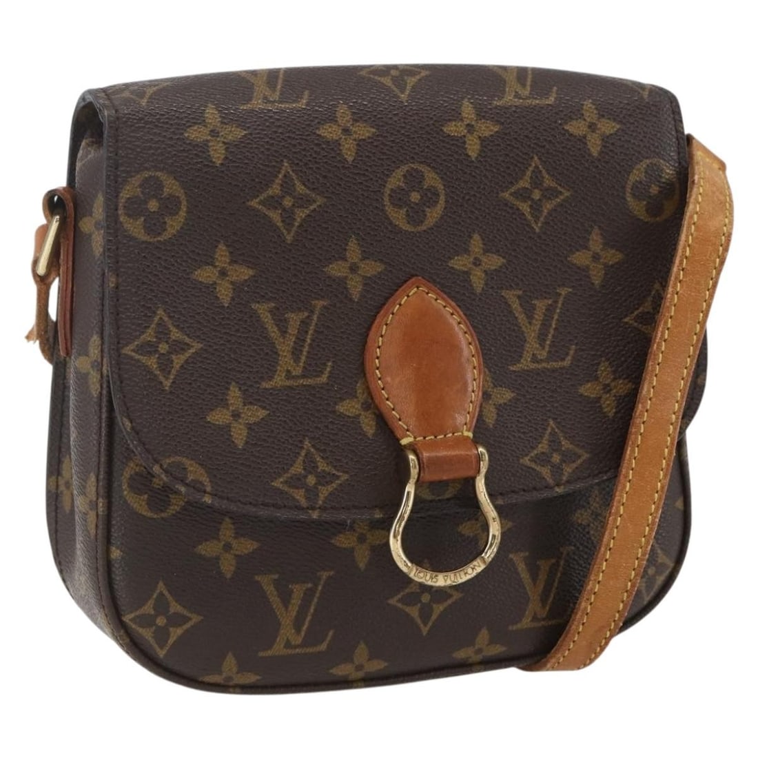 LOUIS VUITTON Monogram Saint Cloud MM Shoulder Bag M51243 Auth: LOUIS VUITTON Monogram Saint Cloud MM Shoulder Bag M51243 Auth The LOUIS VUITTON Monogram Saint Cloud MM Shoulder Bag is an iconic accessory, expertly crafted in France from durable Monogram Canvas. T