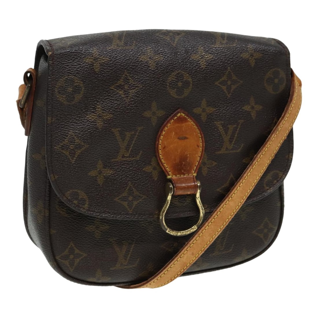 LOUIS VUITTON Monogram Saint Cloud MM Shoulder Bag M51243 Authentic Vintage: LOUIS VUITTON Monogram Saint Cloud MM Shoulder Bag M51243 Authentic Vintage This authentic LOUIS VUITTON Monogram Saint Cloud MM Shoulder Bag (M51243) is a stylish accessory that showcases the iconic