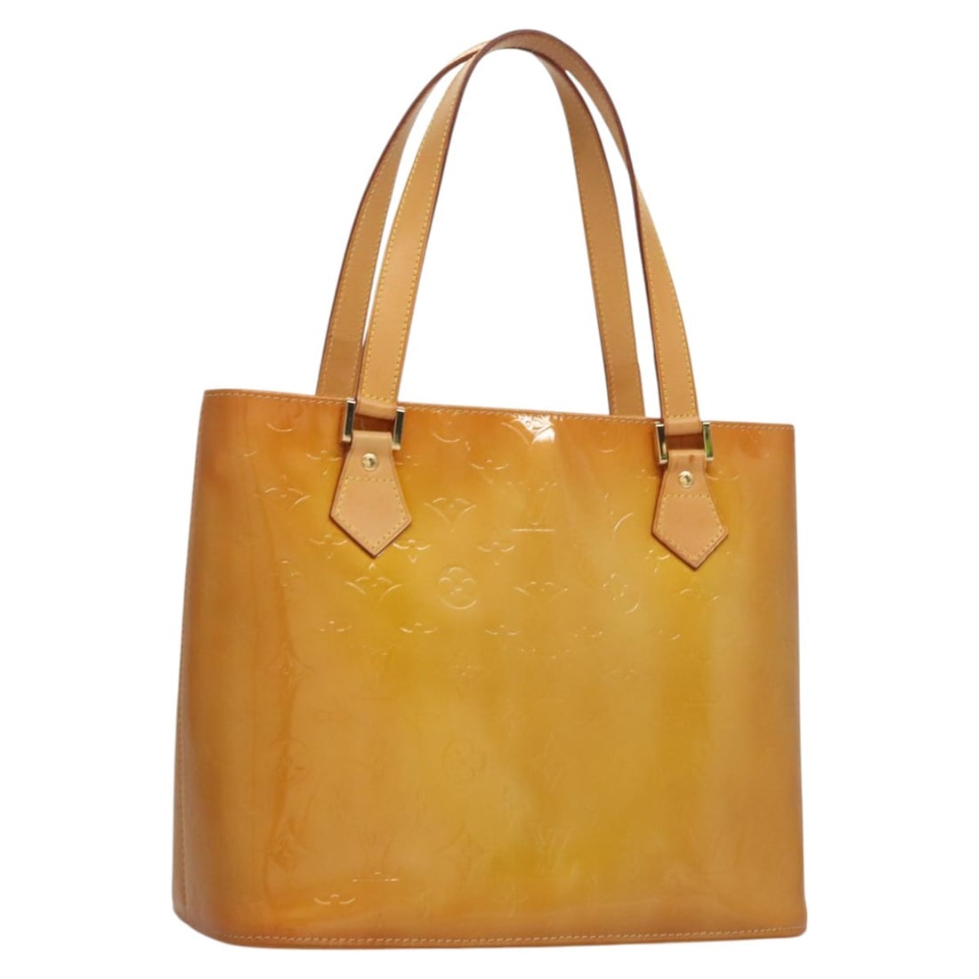 Louis Vuitton Monogram Vernis Houston Hand Bag Jaune M91121 Authenticated (1 of 18)