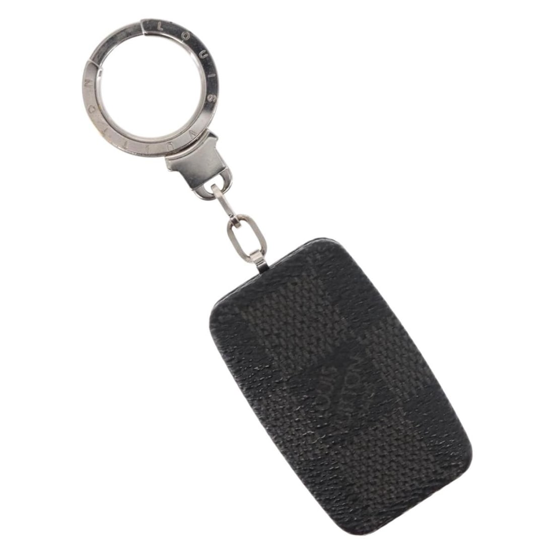 Louis Vuitton Astropill Damier Graphite Canvas Key Holder M66123 France: Louis Vuitton Astropill Damier Graphite Canvas Key Holder M66123 France This is a Louis Vuitton Astropill key holder crafted from Damier Graphite canvas. Made in France, this key holder features a com