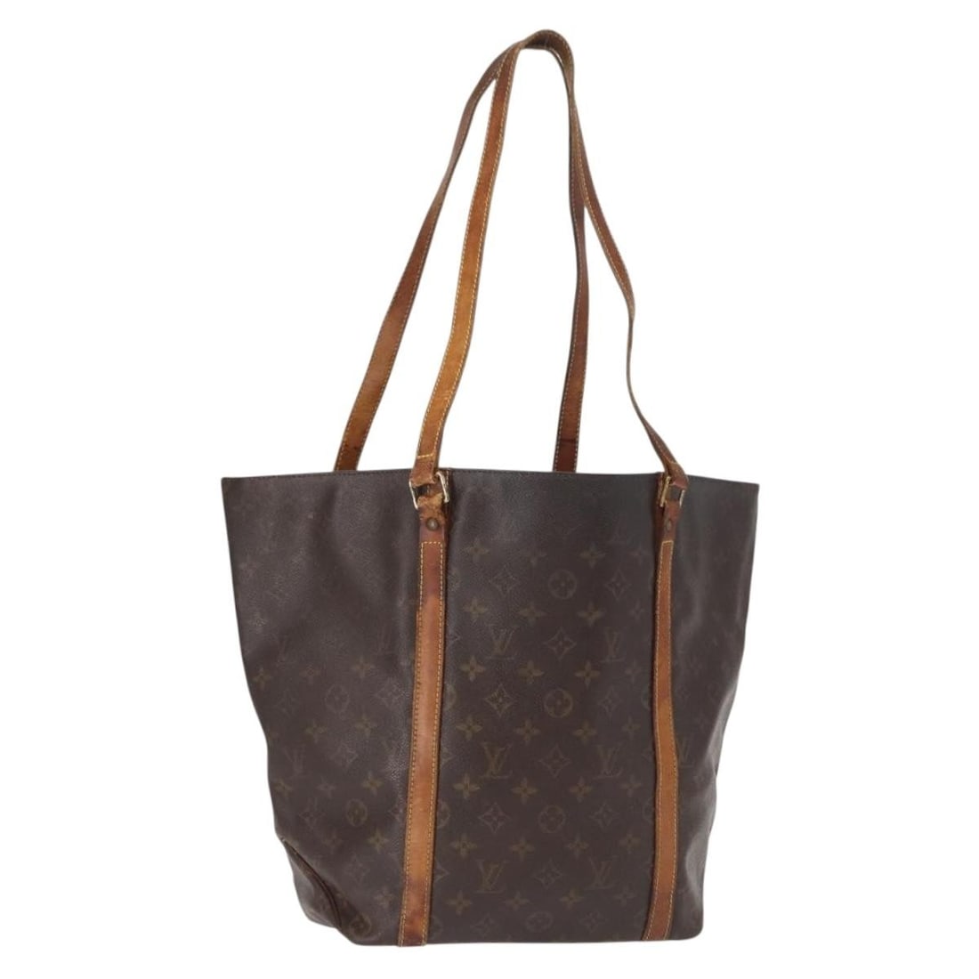 Monogram Canvas Sac Shopping Tote Bag by Louis Vuitton M51108: Monogram Canvas Sac Shopping Tote Bag by Louis Vuitton M51108 This Louis Vuitton Monogram Sac Shopping Tote Bag (model M51108) is crafted from the brand's signature monogram canvas and features a spac