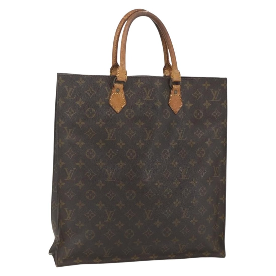 Monogram Canvas Sac Plat M51140 Tote by Louis Vuitton: Monogram Canvas Sac Plat M51140 Tote by Louis Vuitton This Louis Vuitton Monogram Sac Plat handbag features the iconic monogram canvas exterior. Designed for everyday use, it is crafted in France and