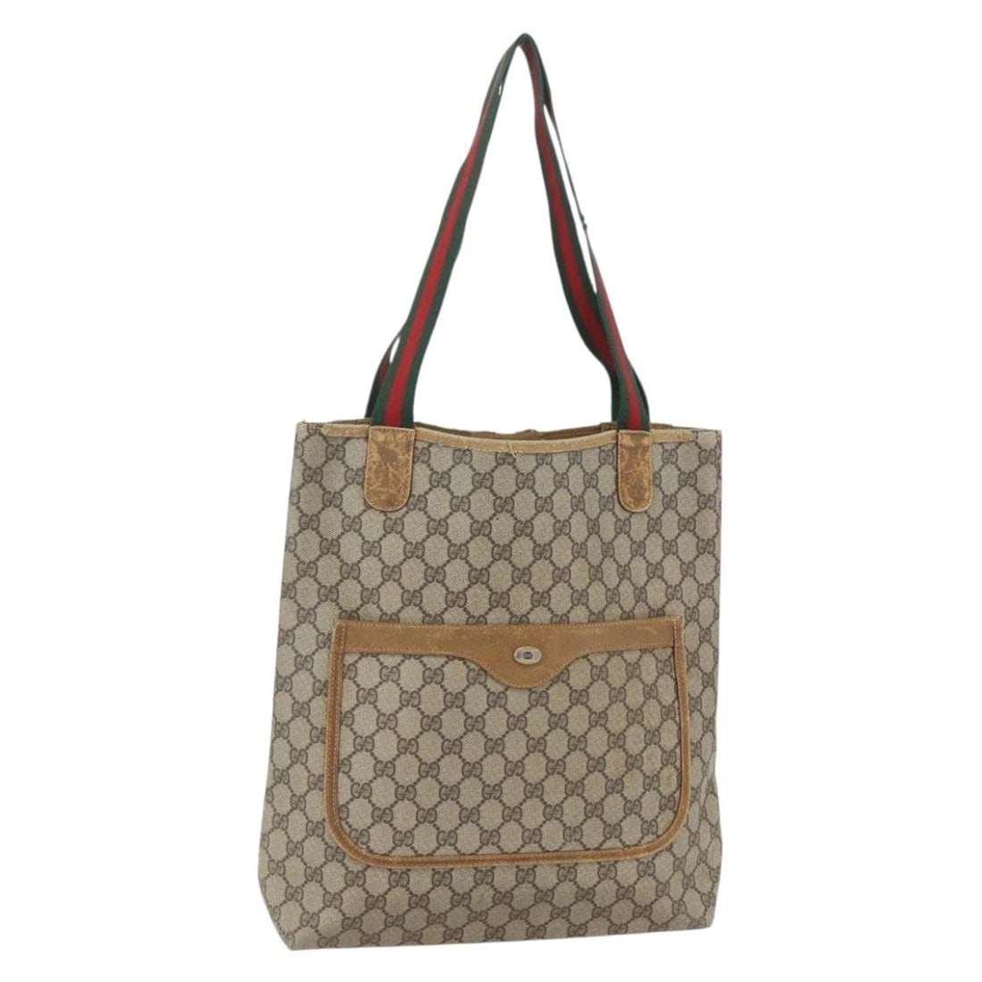 Beige Gucci GG Supreme Web Tote PVC Leather 40 02 003 Italy: Beige Gucci GG Supreme Web Tote PVC Leather 40 02 003 Italy This is a Gucci GG Supreme Web Sherry Line tote bag crafted from beige PVC leather and GG canvas. Made in Italy, the tote features a spaciou
