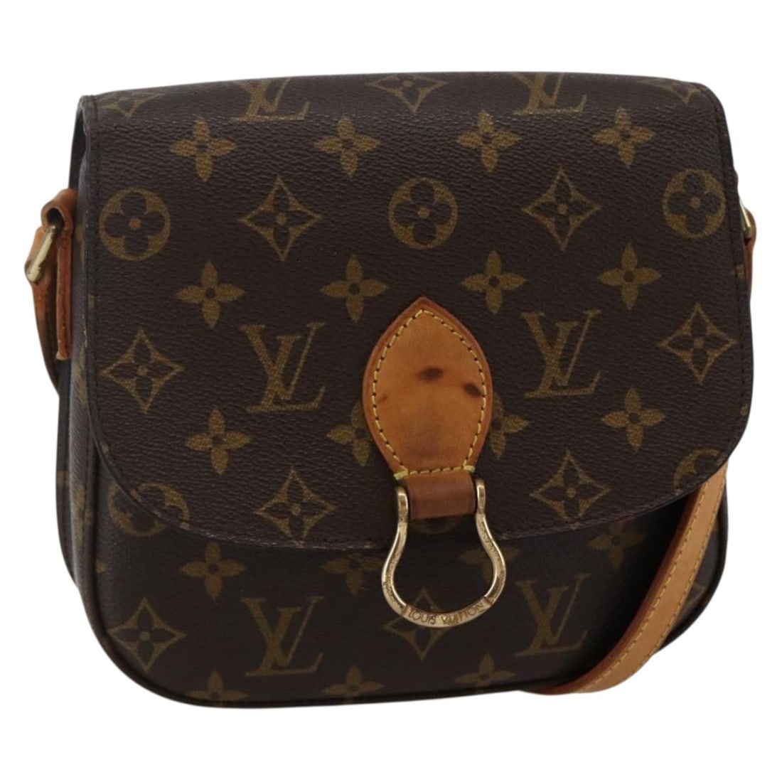 LOUIS VUITTON Monogram Saint Cloud MM Shoulder Bag M51243 Made in France: LOUIS VUITTON Monogram Saint Cloud MM Shoulder Bag M51243 Made in France Discover the elegance of the LOUIS VUITTON Monogram Saint Cloud MM Shoulder Bag, a timeless accessory crafted from iconic Monog