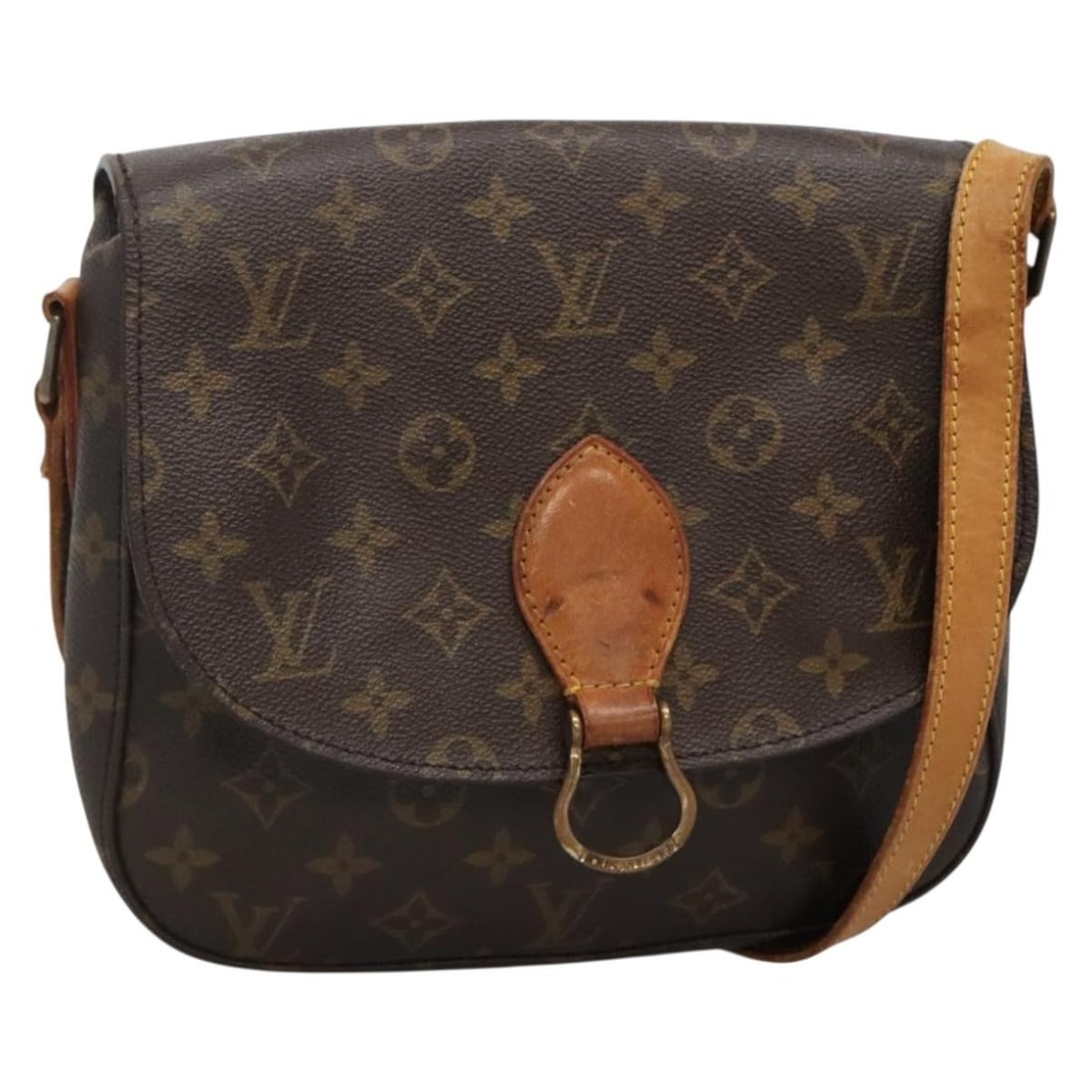 LOUIS VUITTON Monogram Saint Cloud GM Shoulder Bag M51242 Auth France: LOUIS VUITTON Monogram Saint Cloud GM Shoulder Bag M51242 Auth France The LOUIS VUITTON Monogram Saint Cloud GM Shoulder Bag is a stylish accessory crafted from durable Monogram Canvas. This shoulder