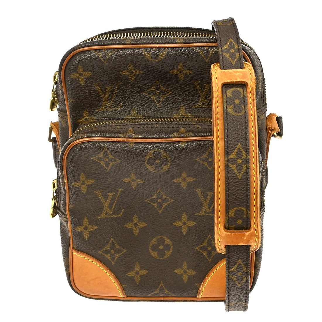 Louis Vuitton Amazon Monogram Canvas Crossbody Bag M45236 France: Louis Vuitton Amazon Monogram Canvas Crossbody Bag M45236 France This Louis Vuitton Amazone crossbody bag features the signature monogram canvas leather exterior and a medium-sized design. The bag is